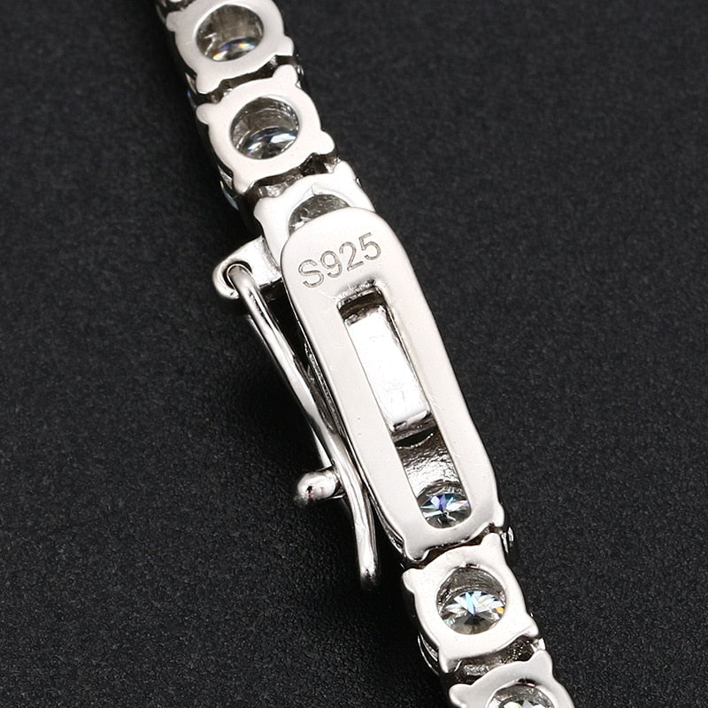 s925 Moissanite Tennis Choker Necklace~Bracelet