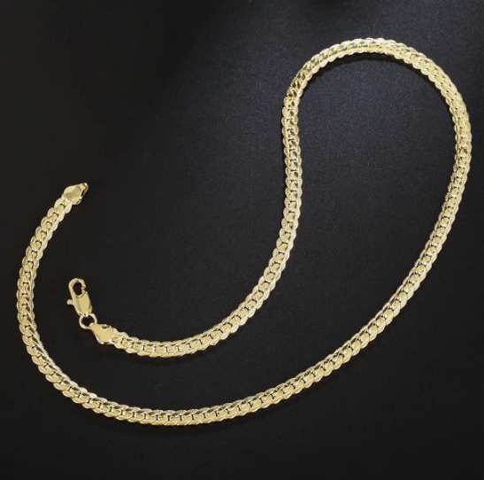 925 18/20/24 Inch 18k Gold Plated Necklace