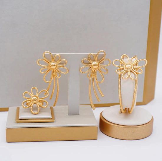 24K Gold Color Fine Jewelry Set