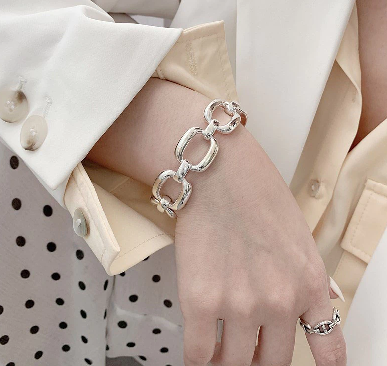 Vintage Thick Chain Bracelet for Women