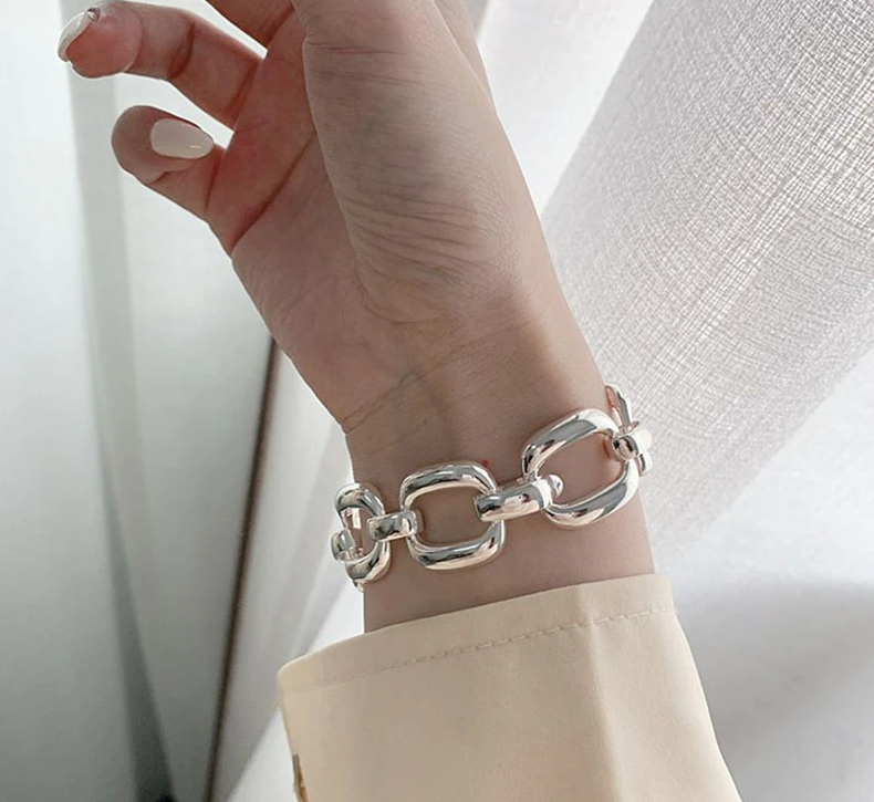 Vintage Thick Chain Bracelet for Women