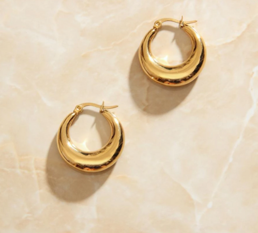Hoop Gold Plated Earrings