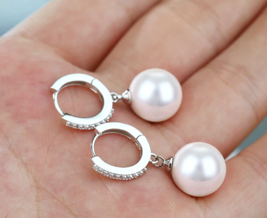 Freshwater Pearl Sterling Silver Earrings