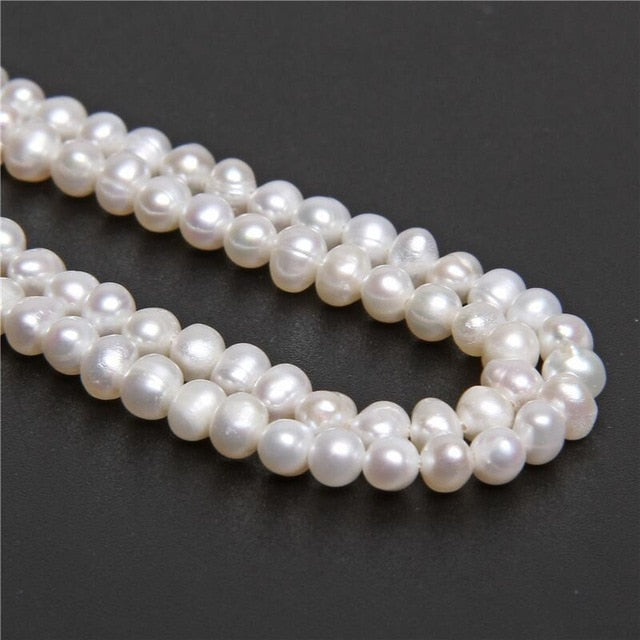 No Metal  Multi-Color Single Strand Freshwater Pearl Necklace