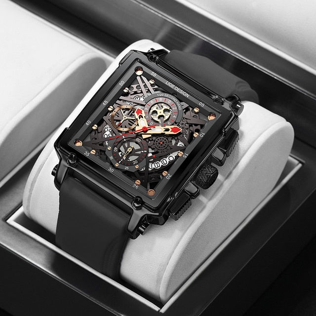 New Hollow Square Men's Dress Watch – Suytable.com