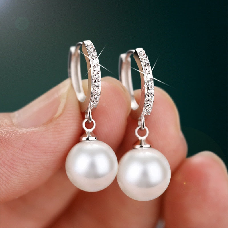 Freshwater Pearl Sterling Silver Earrings